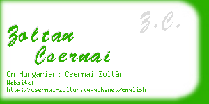 zoltan csernai business card